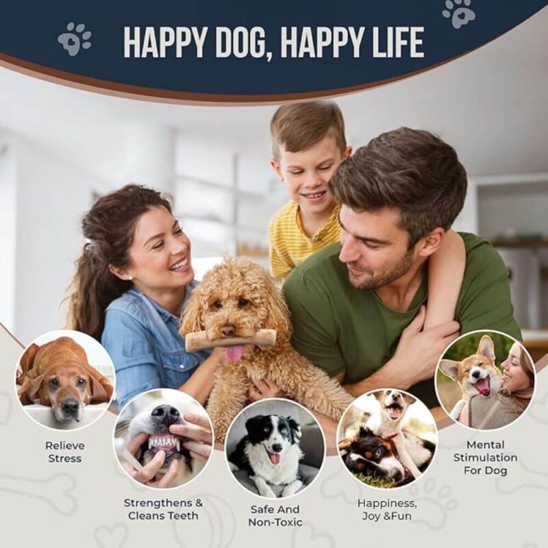 91G Coffee Wood Dog Chew – Eco-Friendly, Long Lasting & Safe for All Dogs 5 Sizes - Pack of 2 - Image 2