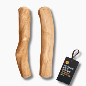 91G Coffee Wood Dog Chew – Eco-Friendly, Long Lasting & Safe for All Dogs M Size - Pack of 2