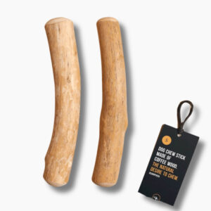 91G Coffee Wood Dog Chew – Eco-Friendly, Long Lasting & Safe for All Dogs S Size - Pack of 2