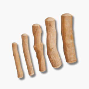 91G Coffee Wood Dog Chew – Eco-Friendly, Long Lasting & Safe for All Dogs 5 Sizes - Pack of 2