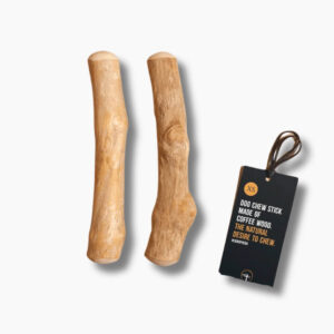 91G Coffee Wood Dog Chew – Eco-Friendly, Long Lasting & Safe for All Dogs XS Size - Pack of 2