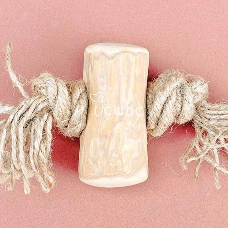 91G Coffee Wood Tug – Eco-Friendly, Long Lasting & Safe for All Dogs M Size - Pack of 2